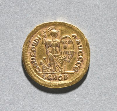 Solidus von Theodosius I. dem Großen von Byzantine