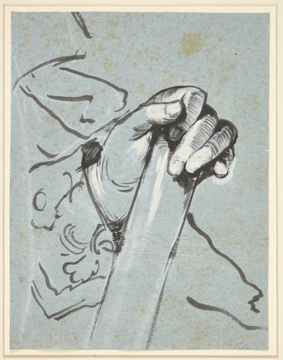 Studie einer Hand von C.G. Pilo