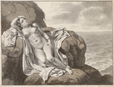 Andromeda an einen Felsen gekettet von Christoffer Wilhelm Eckersberg