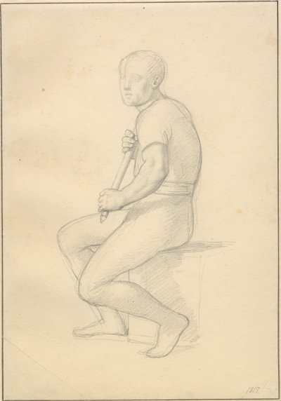 Balders Tod - Studie zu Thor von Christoffer Wilhelm Eckersberg