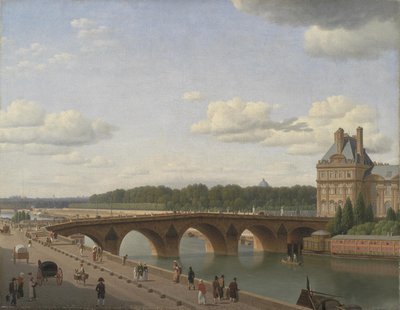 Pont Royal vom Quai Voltaire aus gesehen von Christoffer Wilhelm Eckersberg