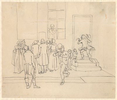 Außerhalb der Tallotteri-Sammlung von Christoffer Wilhelm Eckersberg