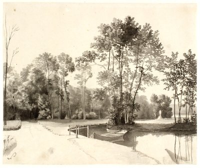 Ansicht des Sanderumgaard Gartens von Christoffer Wilhelm Eckersberg