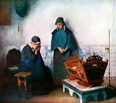 Die leere Wiege, 1911-1912 von C Bisschop