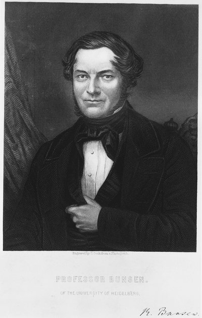 Robert Bunsen, deutscher Chemiker, 1850er Jahre von C. Cook