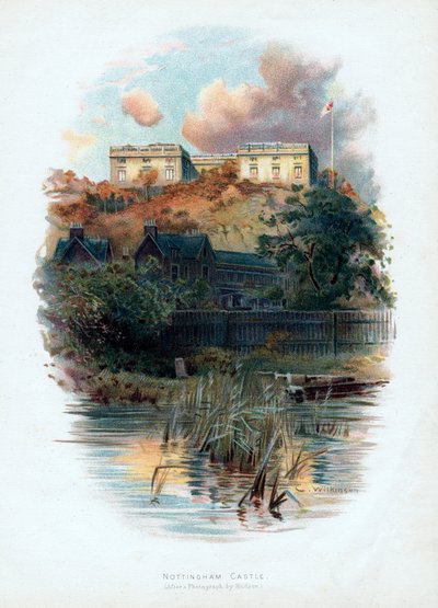 Nottingham Castle, Nottinghamshire, 1895 von C. Wilkinson