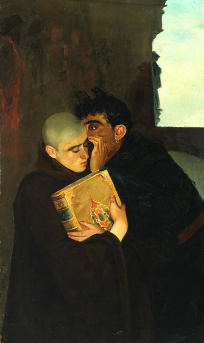 Die Spinne im Kloster, 1881 von Calcedonio Reina