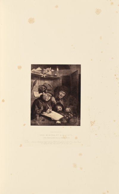 Die Geizhälse, von Q. Matsys von Caldesi and Montecchi