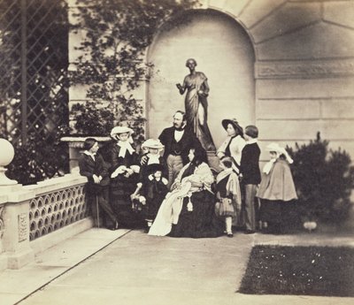 Die königliche Familie, Osborne 1857 von Caldesi and Montecchi