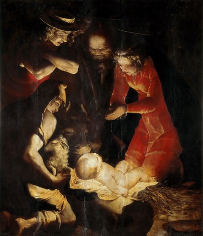Die Anbetung der Hirten, 1550 von Cambiaso