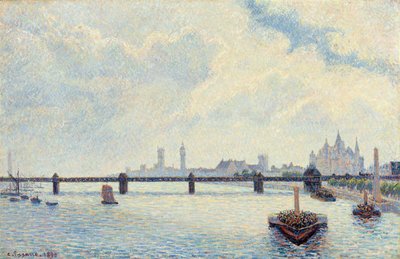 Charing Cross Bridge, London, 1890 von Camille Jacob Pissarro