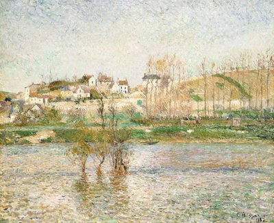 Überschwemmung in Pontoise von Camille Jacob Pissarro