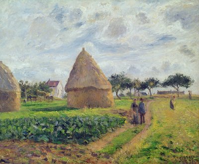 Heuhaufen von Camille Jacob Pissarro