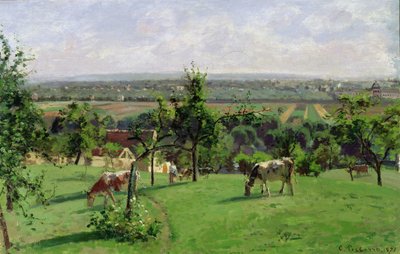 Hügel von Vesinet, Yvelines, 1871 von Camille Jacob Pissarro