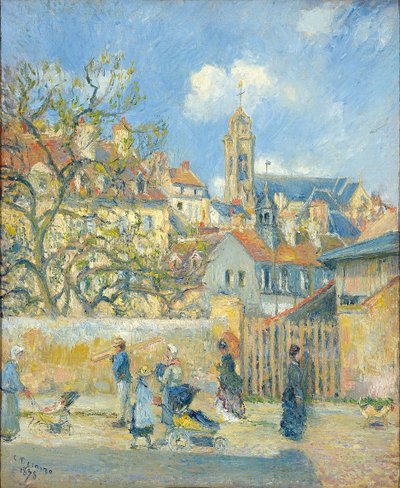 Le Parc aux Charrettes, Pontoise von Camille Jacob Pissarro