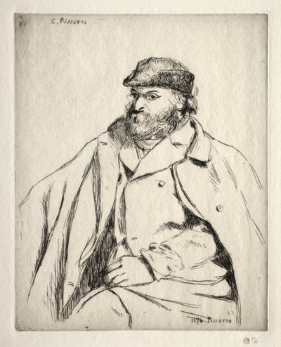Paul Cézanne, 1874 von Camille Jacob Pissarro
