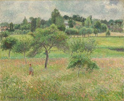 Apfelbäume in Éragny von Camille Jacob Pissarro