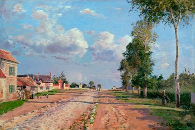 Route de Versailles, Rocquencourt, 1871 von Camille Jacob Pissarro