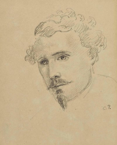 Selbstporträt, um 1853 von Camille Jacob Pissarro
