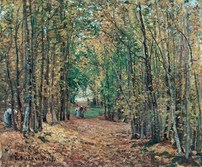 Die Wälder von Marly, 1871 von Camille Jacob Pissarro