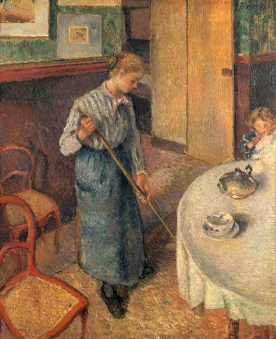 Die junge Dienerin von Camille Jacob Pissarro