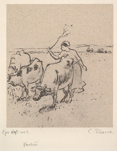 Kuhhirte, ca. 1899 von Camille Jacob Pissarro
