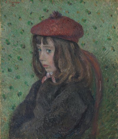 Felix Pissarro mit rotem Barett von Camille Jacob Pissarro