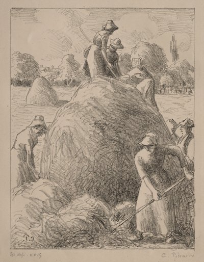 Heumacher von Eragny, um 1896 von Camille Pissarro