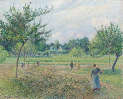 Heuernte in Éragny von Camille Pissarro