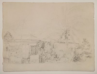 Häuser und Palmen von Camille Pissarro