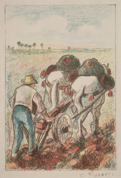 Der Pflug von Camille Pissarro
