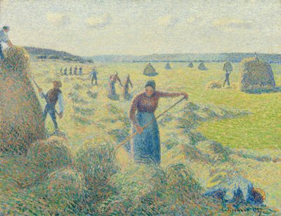 La Récolte des Foins, Éragny von Camille Jacob Pissarro