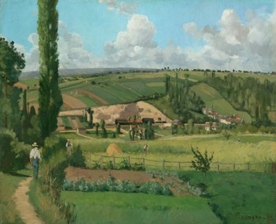 Landschaft bei Les Pâtis, Pontoise von Camille Pissarro