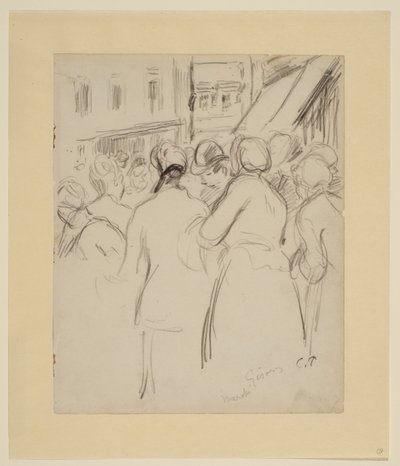 Markt in Gisors von Camille Jacob Pissarro