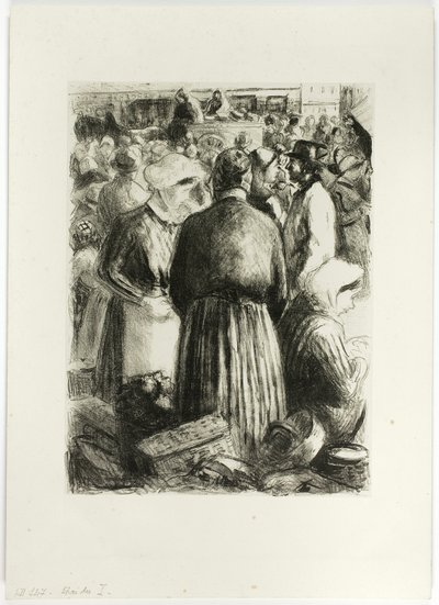 Markt in Pointoise von Camille Pissarro
