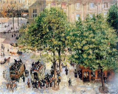 Place du Théâtre-Français, Frühling, 1898 von Camille Jacob Pissarro