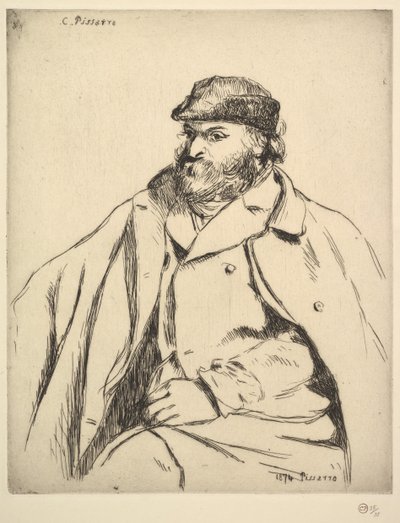 Porträt von Paul Cézanne von Camille Pissarro