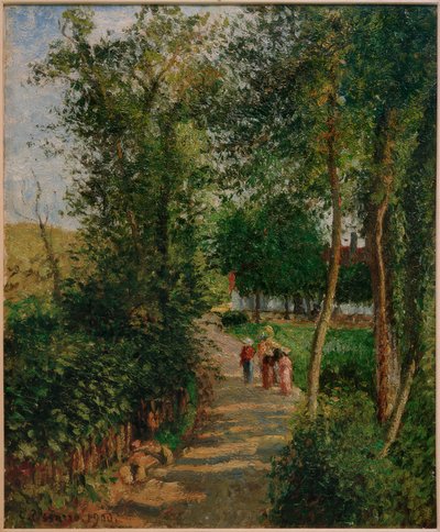 Route de Berneval-le-Petit (maison Thievain) von Camille Jacob Pissarro