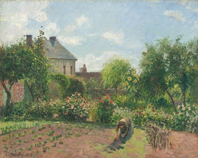 Der Garten des Künstlers in Eragny von Camille Pissarro