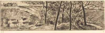 Die lange Landschaft von Camille Pissarro
