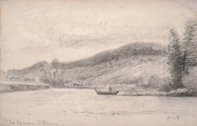 Der Fluss Marne bei Varenne-Saint-Hilaire, 1863-65 von Camille Jacob Pissarro