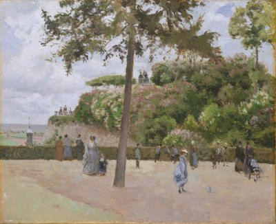 Der öffentliche Garten in Pontoise von Camille Jacob Pissarro
