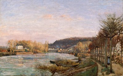 Die Seine bei Bougival von Camille Jacob Pissarro