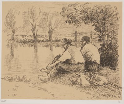 Die Landstreicher, ca. 1894 von Camille Jacob Pissarro