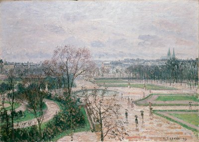 Die Tuileriengärten, Regenwetter, 1899 von Camille Pissarro