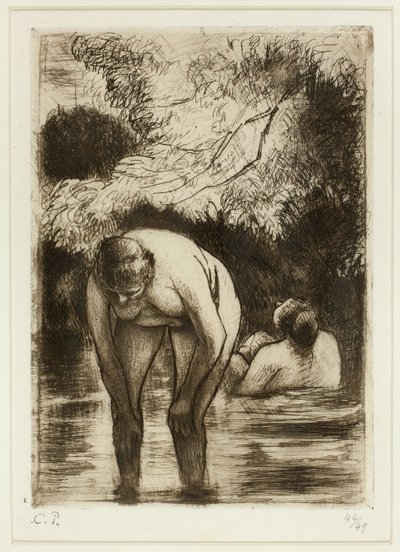 Die zwei Badenden von Camille Pissarro