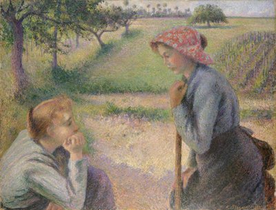 Zwei junge Bäuerinnen, 1891-92 von Camille Jacob Pissarro