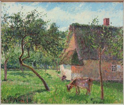 Ein Gehege in Varengeville von Camille Pissarro