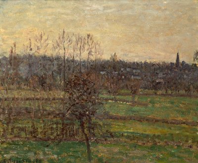 Ansicht von Bazincourt, Winter von Camille Pissarro