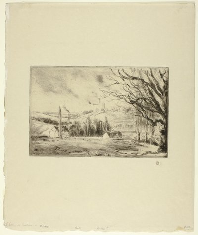 Ansicht von Pontoise von Camille Pissarro